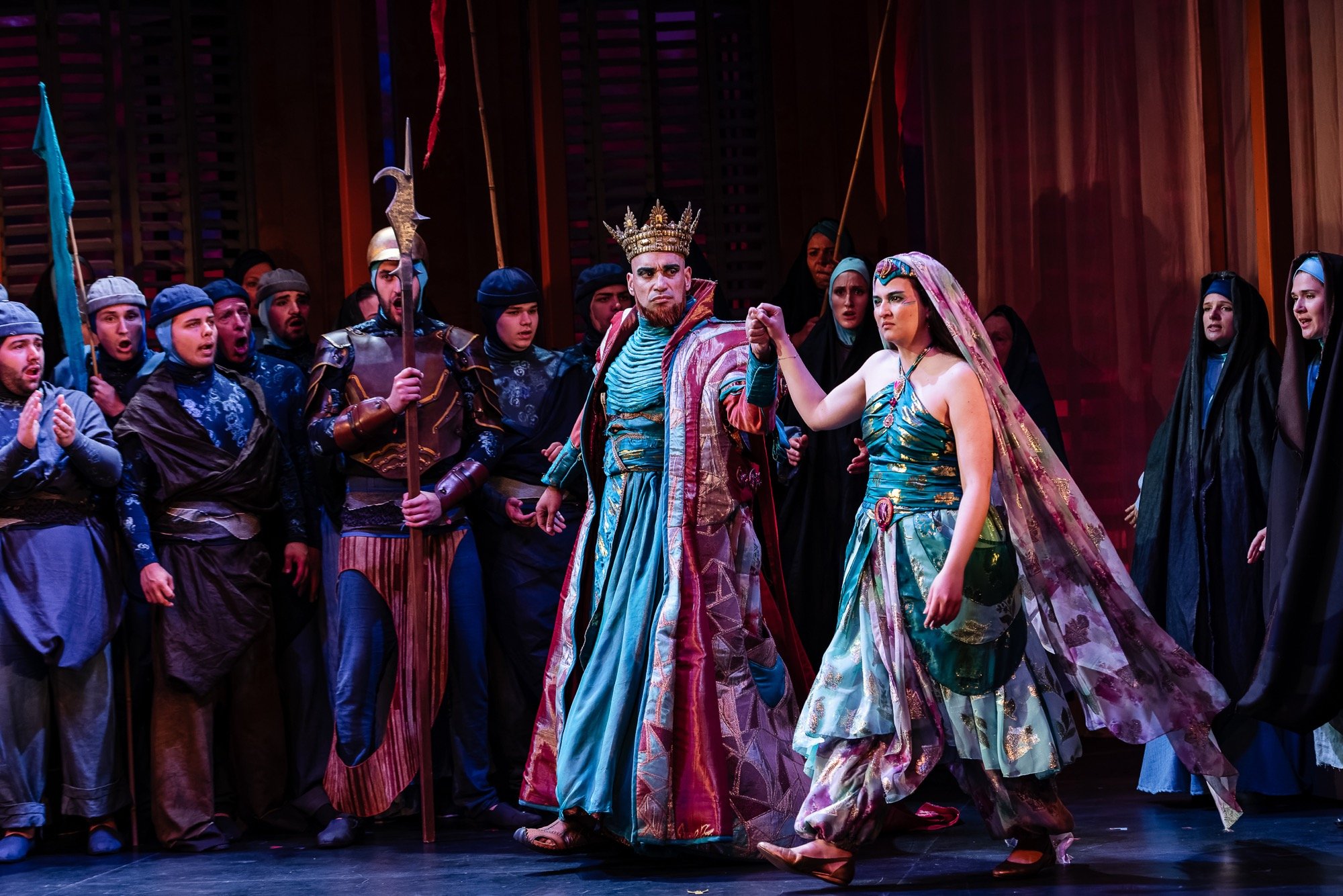 Le roi de Lahore directed by Ella Marchment for Dorset Opera in July 2023 photo copyright Julian Guidera